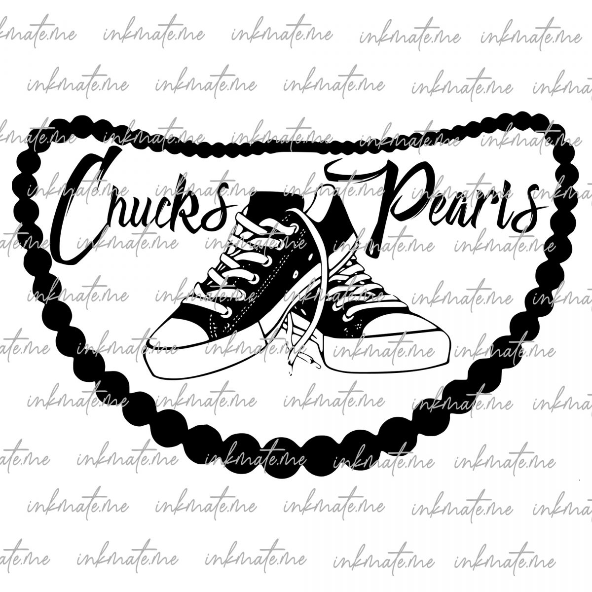 Casual Meets Classy, Sophisticated Pearls, Fashion Statement, Elegant Pearls, Chic Chucks, Stylish Footwear