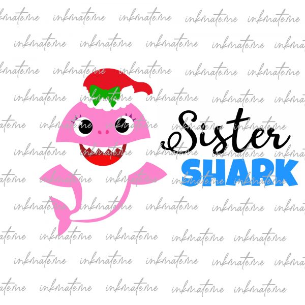 Shark Family Christmas, Christmas with Sharks, Merry Sharkmas