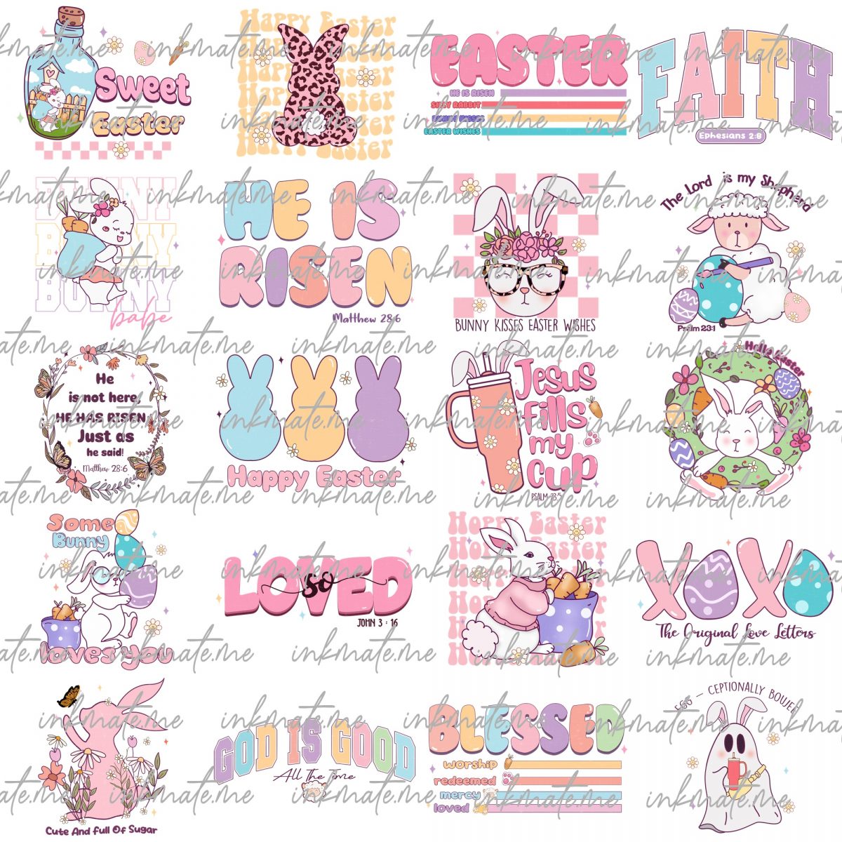 Happy Easter Day Mega Bundle Png File, Easter Day , Happy Easter Bundle Png, Bundle Png, Easter Life Png, Sublimate Designs Download