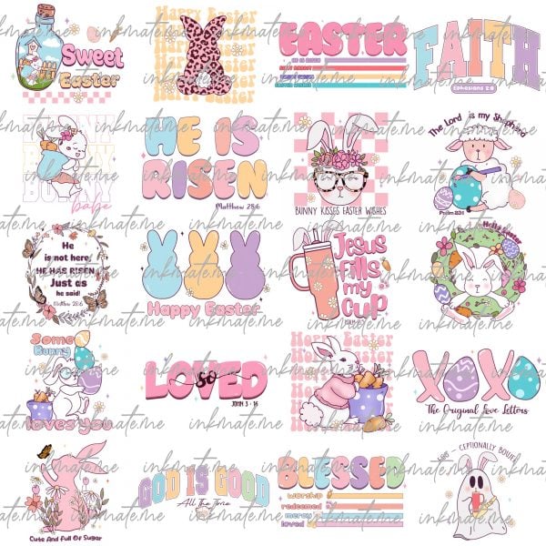 Happy Easter Day Mega Bundle Png File, Easter Day , Happy Easter Bundle Png, Bundle Png, Easter Life Png, Sublimate Designs Download