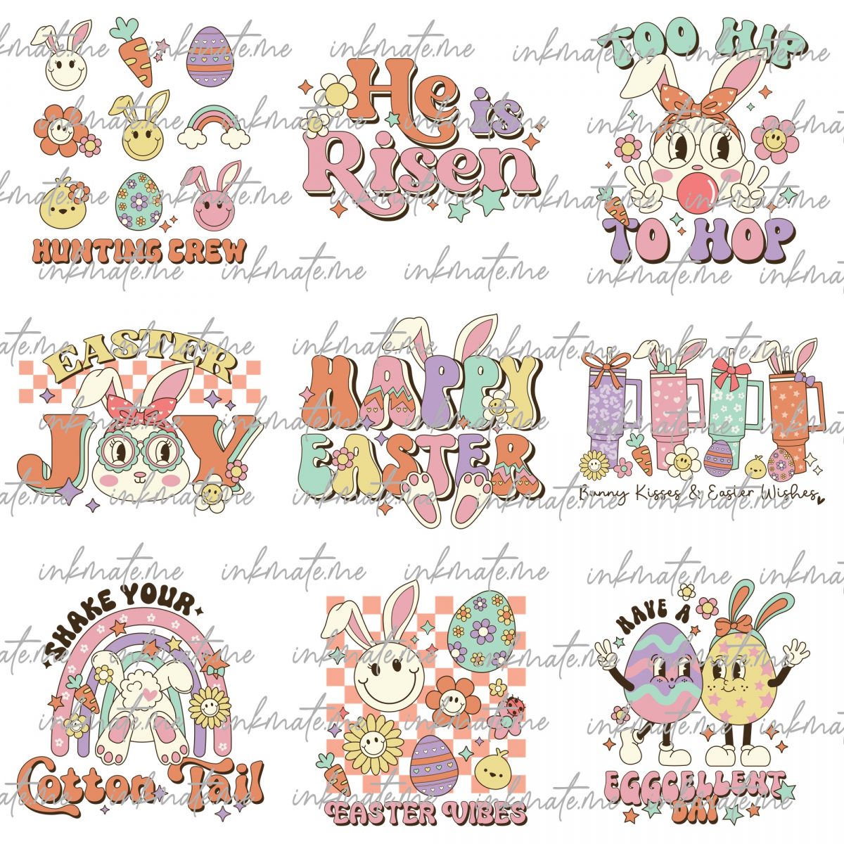 Happy Easter Day Mega Bundle Png File, Easter Day , Happy Easter Bundle Png, Bundle Png, Easter Life Png, Sublimate Designs Download