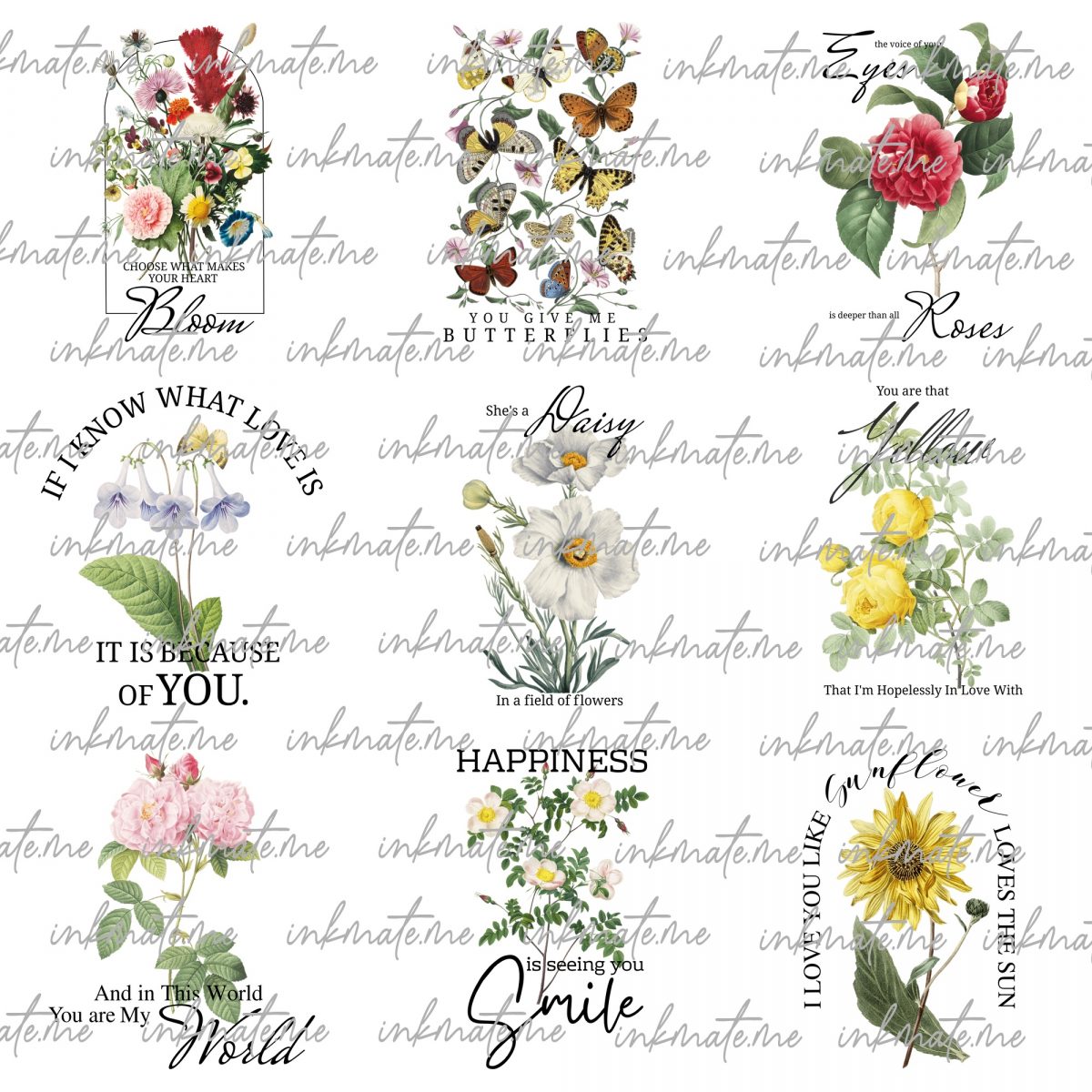 Flower Bundle PNG, Spring Clipart, Wildflower Png, Floral Clipart, WildFlowers Png bundle, Flowers Png bundle,