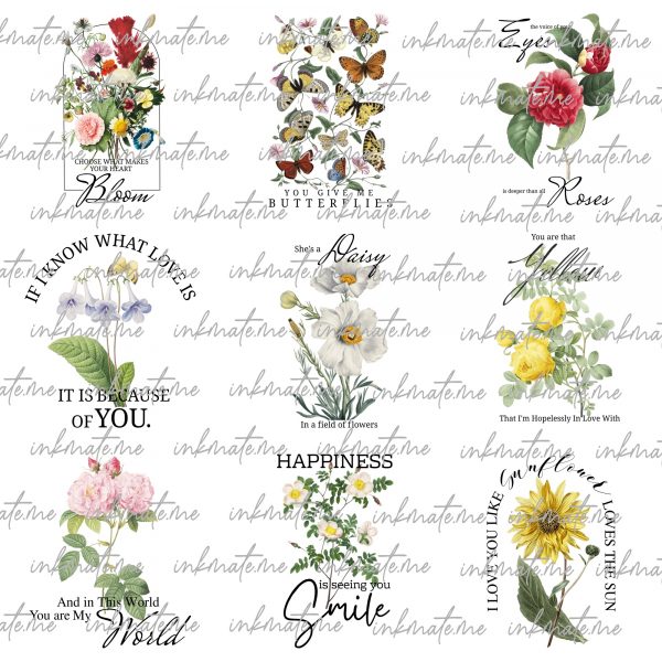 Flower Bundle PNG, Spring Clipart, Wildflower Png, Floral Clipart, WildFlowers Png bundle, Flowers Png bundle,