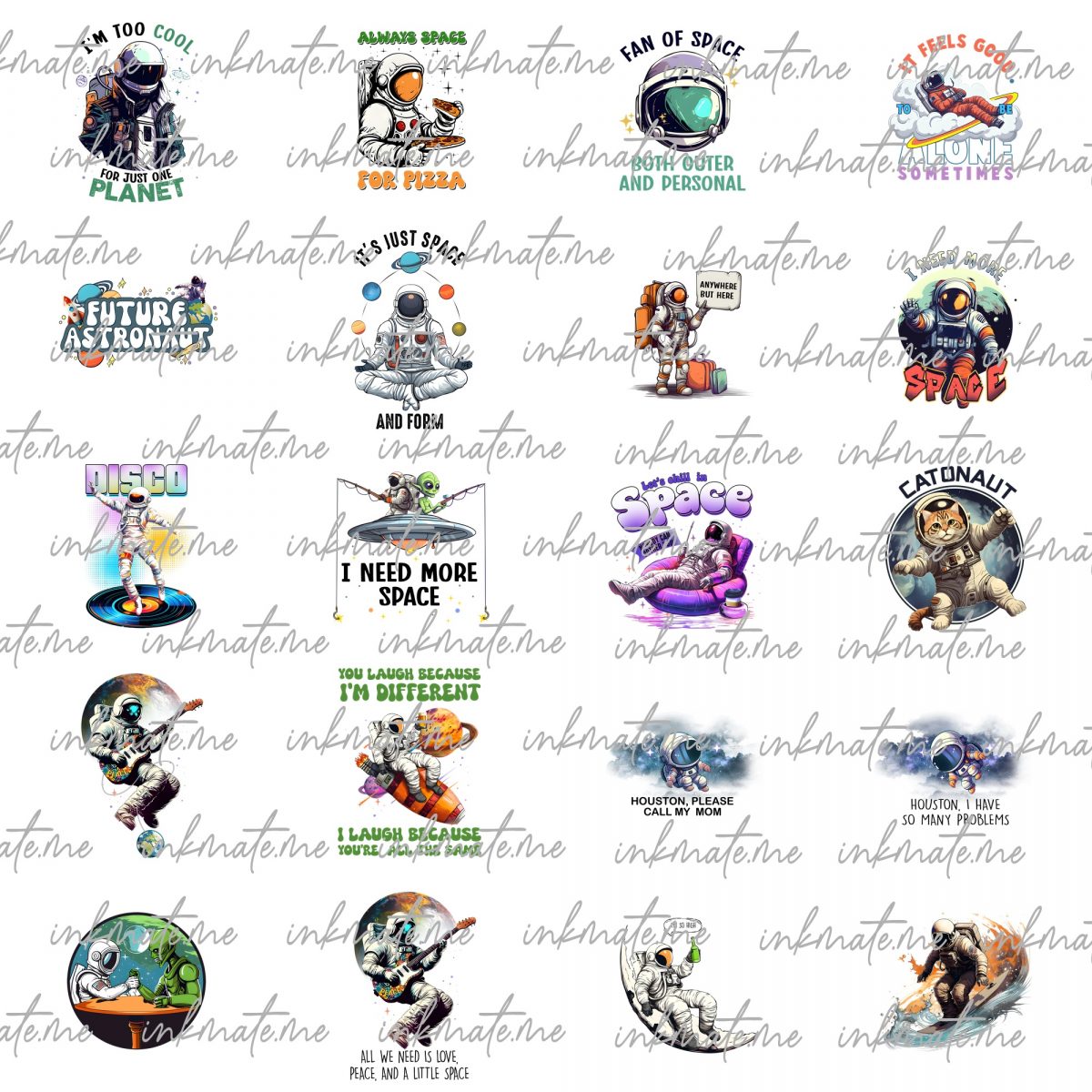 Astronaut PNG | Astronaut Clipart | Space png | Planets Clipart | Galaxy Art | Kids Clipart | Sublimation Design | Digital Design