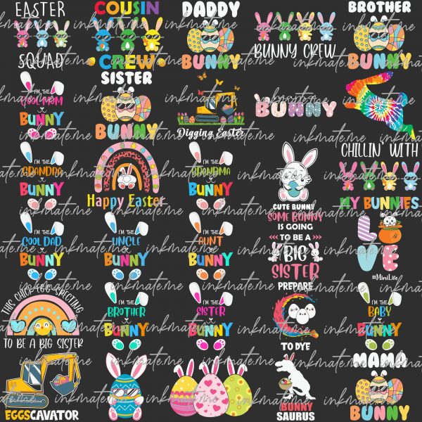 Easter Mega Bundle png, Easter day png bundle, retro Easter png kids Easter svg bundle, png bundle sublimation mama png designs bundle