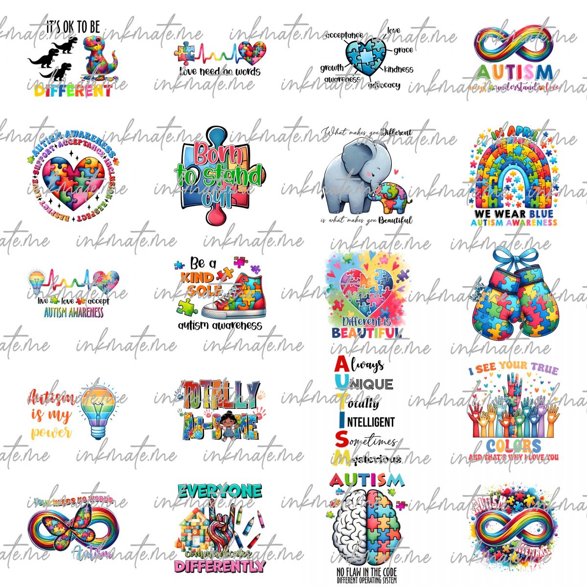 Autism Designs Bundle, Autism Awareness Png, Autism Quote Png, Au-Some, Autism Mom Png, Puzzle Png, Autism Ribbon Png, Puzzle Piece Png