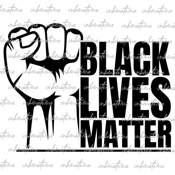 Peaceful Protest, BLM Logo, Inclusivity, Diversity