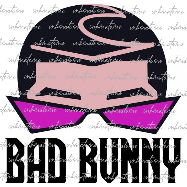 Bad Bunny Logo, Reggaeton Star, Bad Bunny Pose