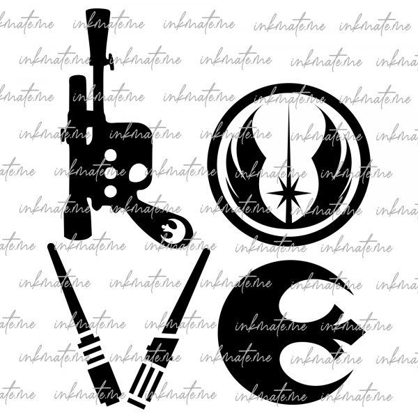 Darth Vader, Rebel Alliance, Yoda, Stormtrooper, Luke Skywalker, Chewbacca, Star Wars Logo, Galactic Empire