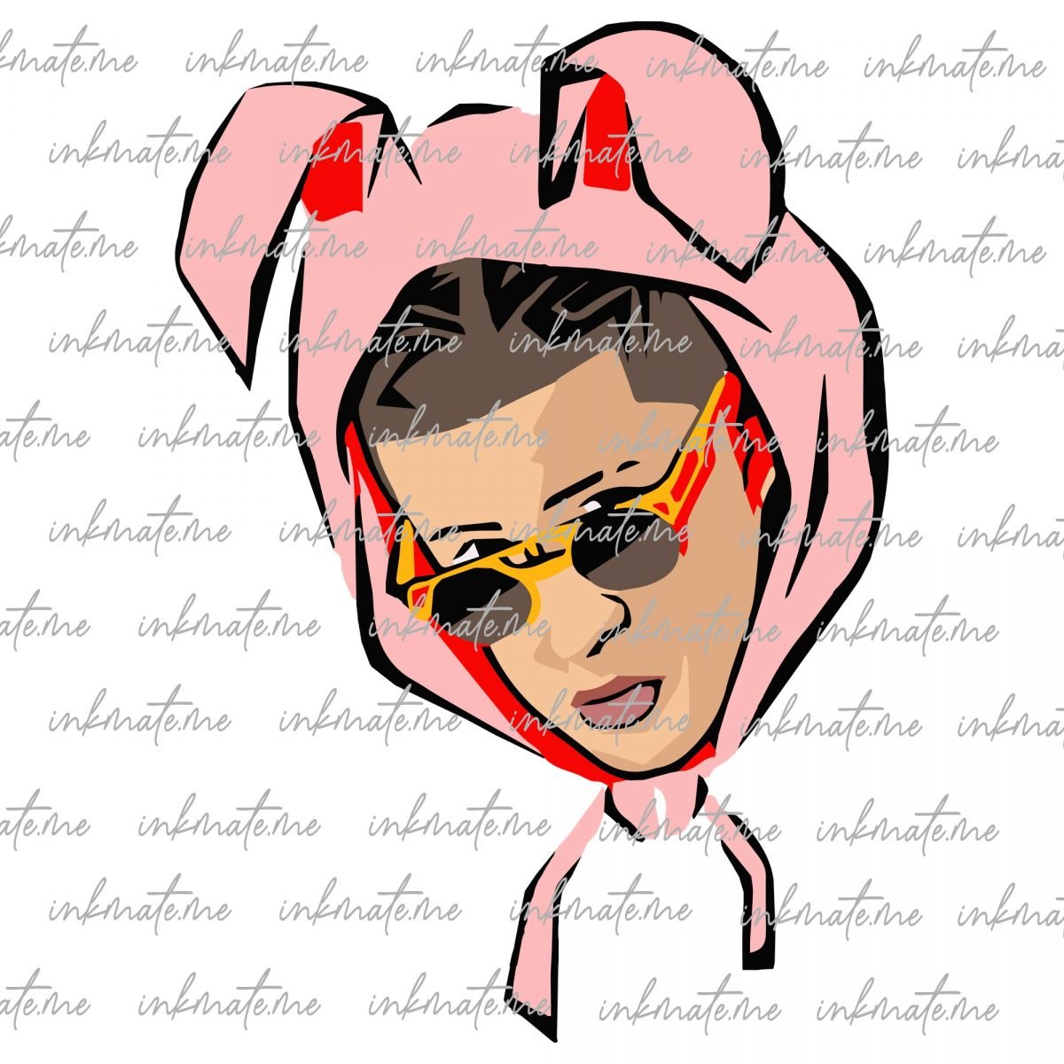 Latin Trap, Reggaeton Star, Music Icon, Bad Bunny Pose, Concert Performance, Bad Bunny Logo