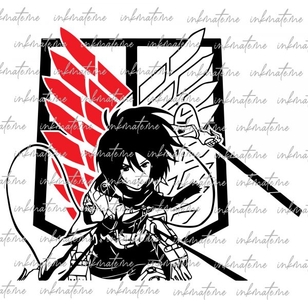 Scout Regiment, Mikasa Ackerman, Eren Yeager, Anime Battle, Shingeki No Kyojin, Titan Form