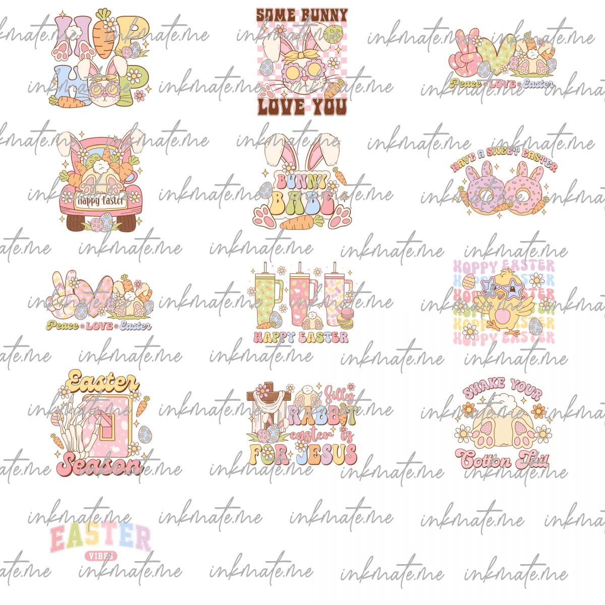 Happy Easter Day Mega Bundle Png File, Easter Day , Happy Easter Bundle Png, Bundle Png, Easter Life Png, Sublimate Designs Download