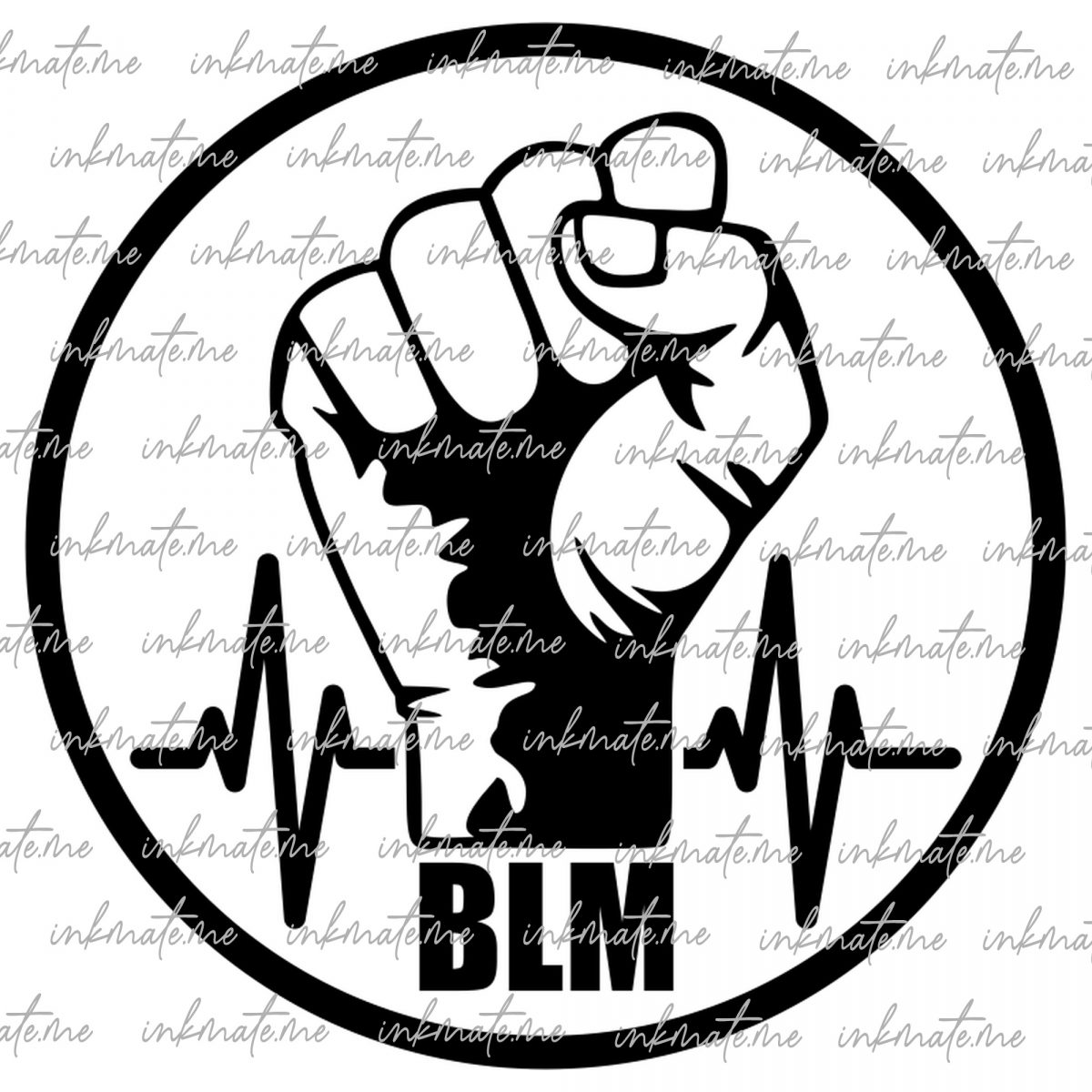 Freedom Fist, Peaceful Protest, Inclusivity, BLM Logo