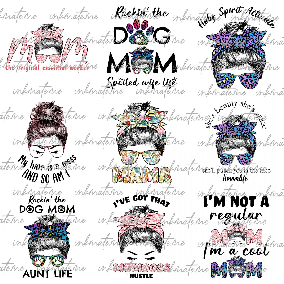 Mom PNG Bundle, Mothers Day Png, Mom Png, Mom Life Png, Girl Mom Png, Mama Png, Mama Sublimation, Blessed Mama Png, Gift For Mom, Mom Shirt