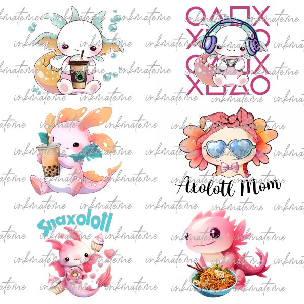 Axolotl Png Sublimation Bundle, Axolotl Cute Png, Axolotl Png, Axolotl Graphics Png, Funny Axolotl, Axolotl Fish,g Digital Download