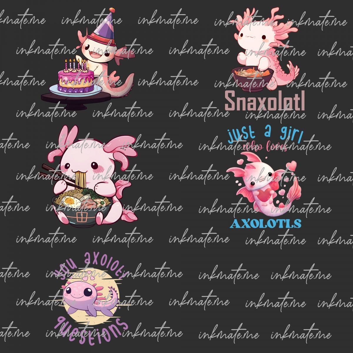 Axolotl Png Sublimation Bundle, Axolotl Cute Png, Axolotl Png, Axolotl Graphics Png, Funny Axolotl, Axolotl Fish,g Digital Download