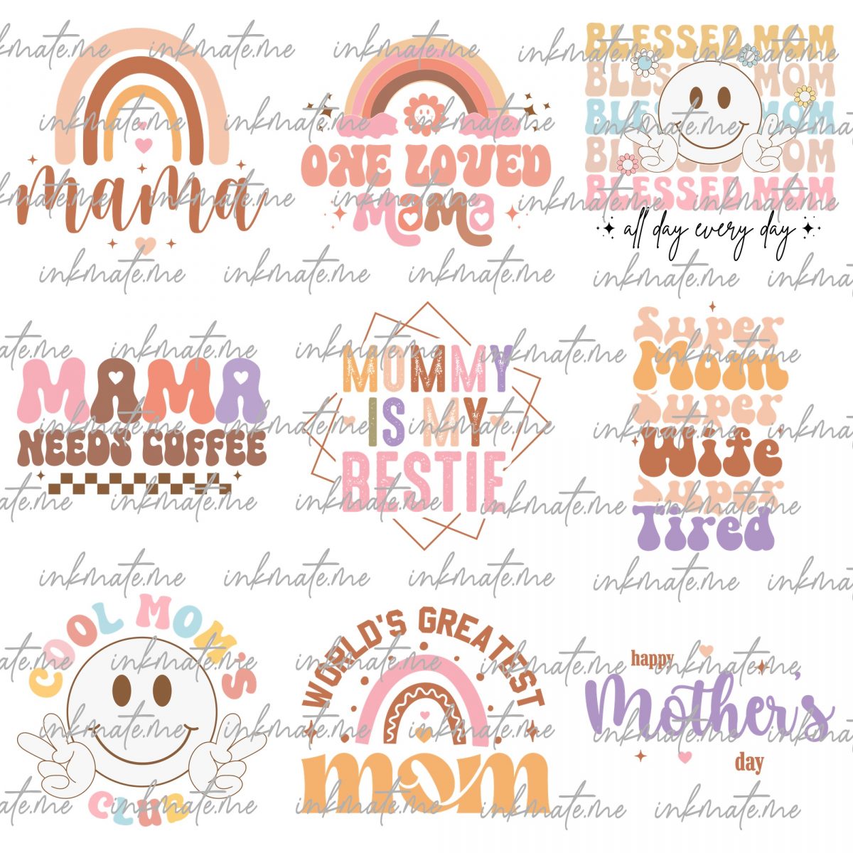 Mom PNG Bundle, Mothers Day Png, Mom Png, Mom Life Png, Girl Mom Png, Mama Png, Mama Sublimation, Blessed Mama Png, Gift For Mom, Mom Shirt