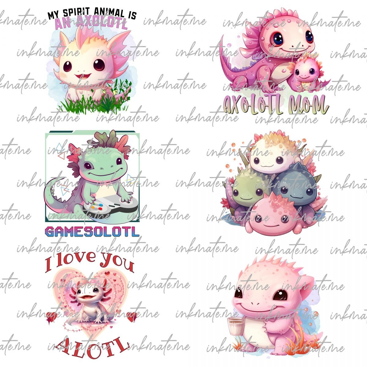 Axolotl Png Sublimation Bundle, Axolotl Cute Png, Axolotl Png, Axolotl Graphics Png, Funny Axolotl, Axolotl Fish,g Digital Download