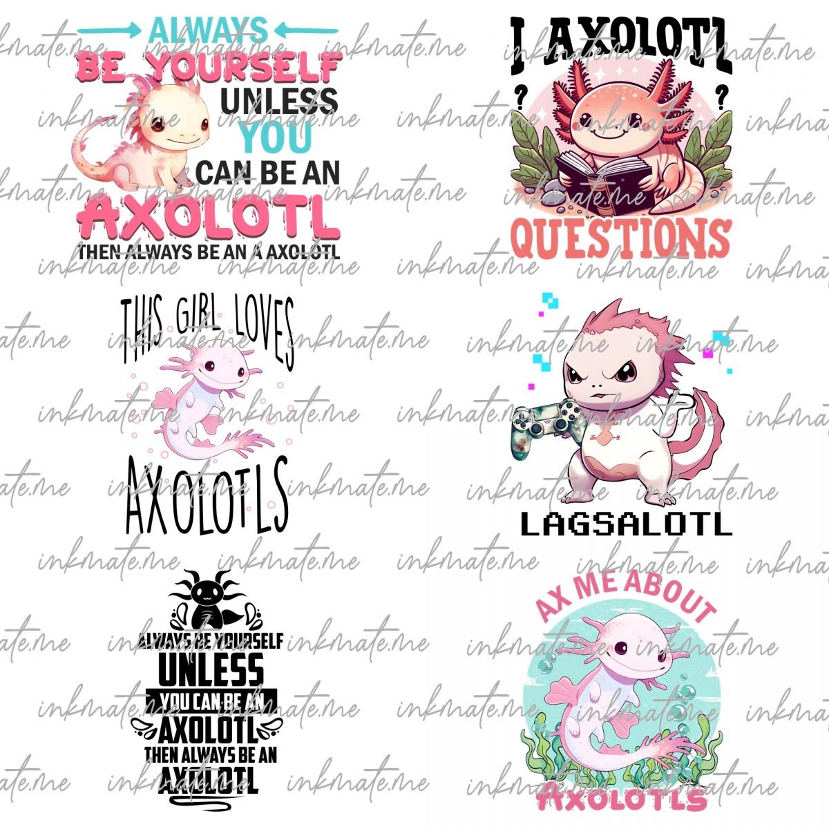 Axolotl Png Sublimation Bundle, Axolotl Cute Png, Axolotl Png, Axolotl Graphics Png, Funny Axolotl, Axolotl Fish,g Digital Download