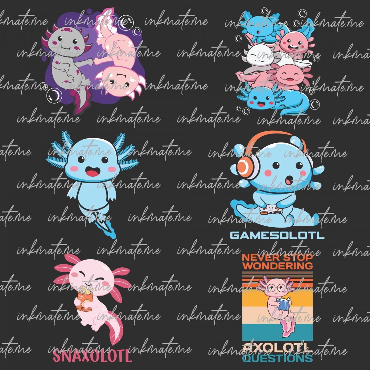 Axolotl Png Sublimation Bundle, Axolotl Cute Png, Axolotl Png, Axolotl Graphics Png, Funny Axolotl, Axolotl Fish,g Digital Download