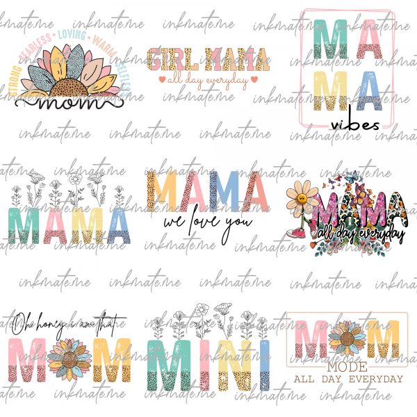 Mom PNG Bundle, Mothers Day Png, Mom Png, Mom Life Png, Girl Mom Png, Mama Png, Mama Sublimation, Blessed Mama Png, Gift For Mom, Mom Shirt