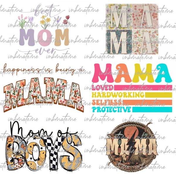 Mom PNG Bundle, Mothers Day Png, Mom Png, Mom Life Png, Girl Mom Png, Mama Png, Mama Sublimation, Blessed Mama Png, Gift For Mom, Mom Shirt