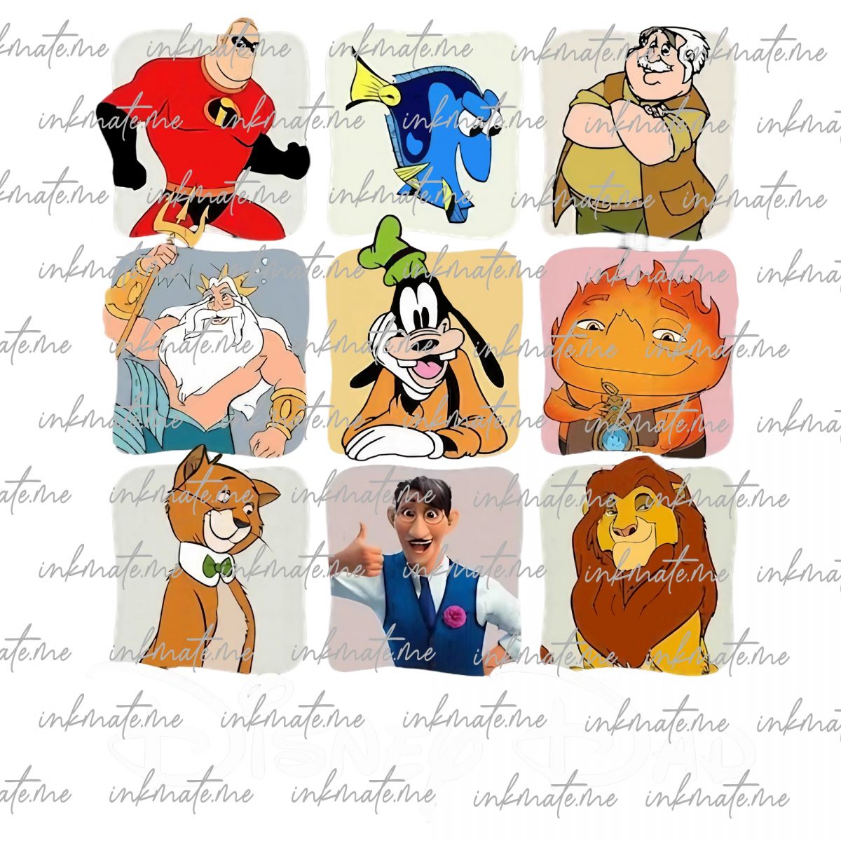 Dad PNG, Father's Day Png, Daddy Png, Dad Life Png, Dad Day Png, Dad Gift Png, Cartoon Characters Png, Dad Sublimation, Digital Download