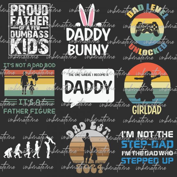 Fathers Day Svg Png Bundle, Dad Bundle Svg, Father Svg, Best Dad Ever Svg, Grandpa Svg, Dad Quote Svg, Gift For Dad, Papa Svg, Gift For Dad