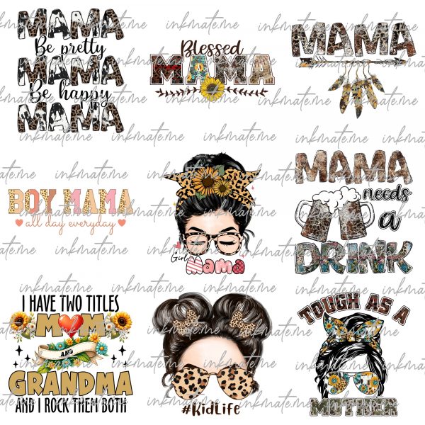 Mom png bundle, Mothers day png, Mom png, Mom life png, Girl mom png, Mama png, Funny mom png, Mom quotes png, Blessed mama png