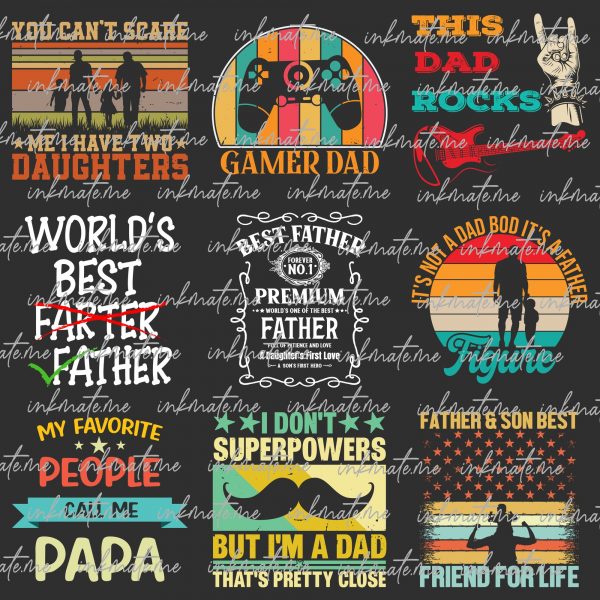 Fathers Day Svg Png Bundle, Dad Bundle Svg, Father Svg, Best Dad Ever Svg, Grandpa Svg, Dad Quote Svg, Gift For Dad, Papa Svg, Gift For Dad