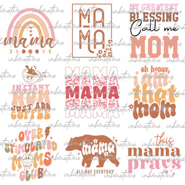 Mom png bundle, Mothers day png, Mom png, Mom life png, Girl mom png, Mama png, Funny mom png, Mom quotes png, Blessed mama png