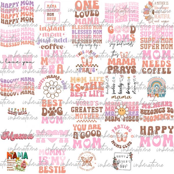 Mom png bundle, Mothers day png, Mom png, Mom life png, Girl mom png, Mama png, Funny mom png, Mom quotes png, Blessed mama png