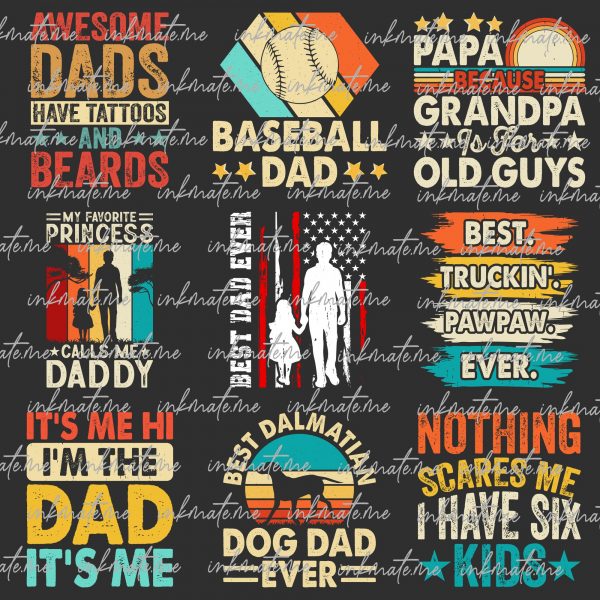 Fathers Day Svg Png Bundle, Dad Bundle Svg, Father Svg, Best Dad Ever Svg, Grandpa Svg, Dad Quote Svg, Gift For Dad, Papa Svg, Gift For Dad