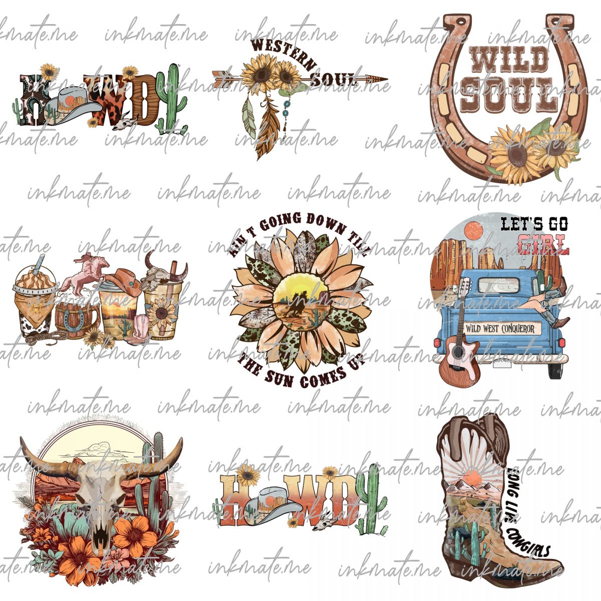 Western Bundle Png, PNG Bundle Png, Western Png, Cowhide, Western PNG, Western Bundle PNG, Sublimation Designs, Digital Download, Western