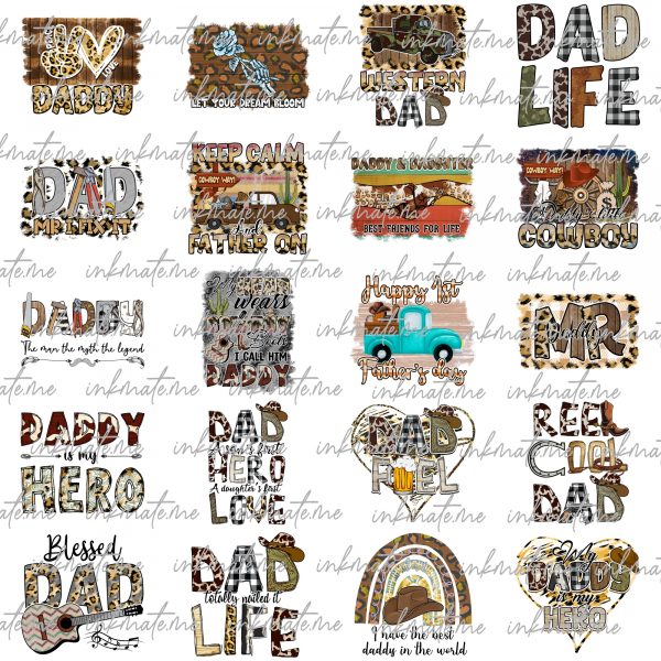 Dad Life Bundle PNG jpeg, (3) digital file instant download for personal/commercial use