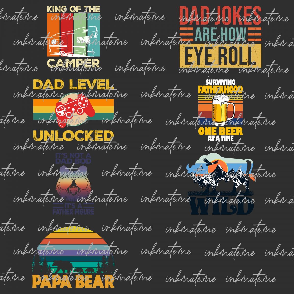 Fathers Day PNG Bundle, Dad Bundle, Best Dad Ever Png, Gift For Dad, Father's Day Design, Grandpa Png, Dad Quote Png Bundle