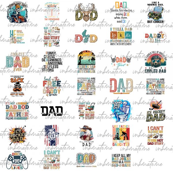 Fathers Day Png Bundle Sublimation Design, Father's Day Png, Dad Life Bundle Png, Dad Life Png, Super Dad, Sublimation Design Download