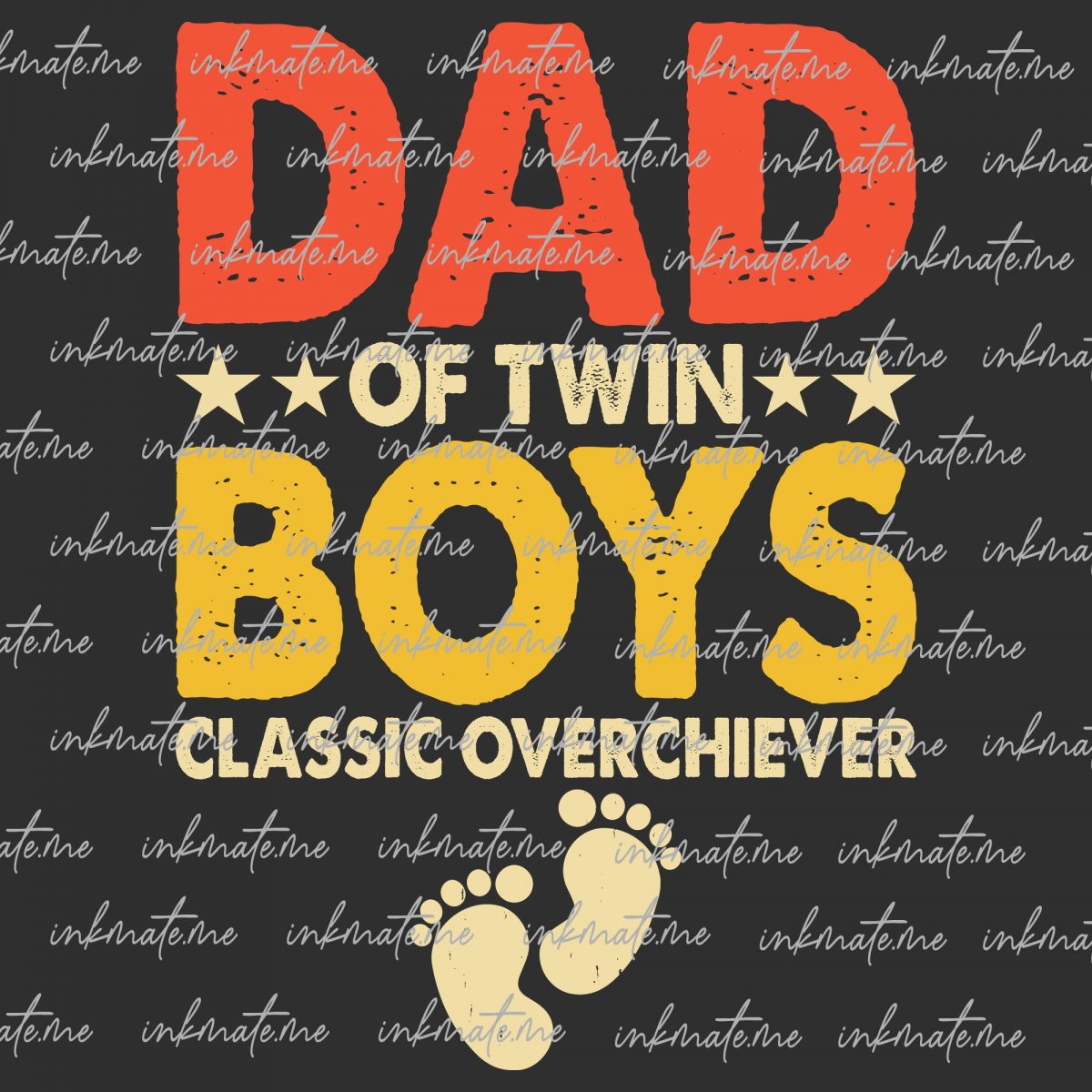 Dad of twin boys classic overchiever