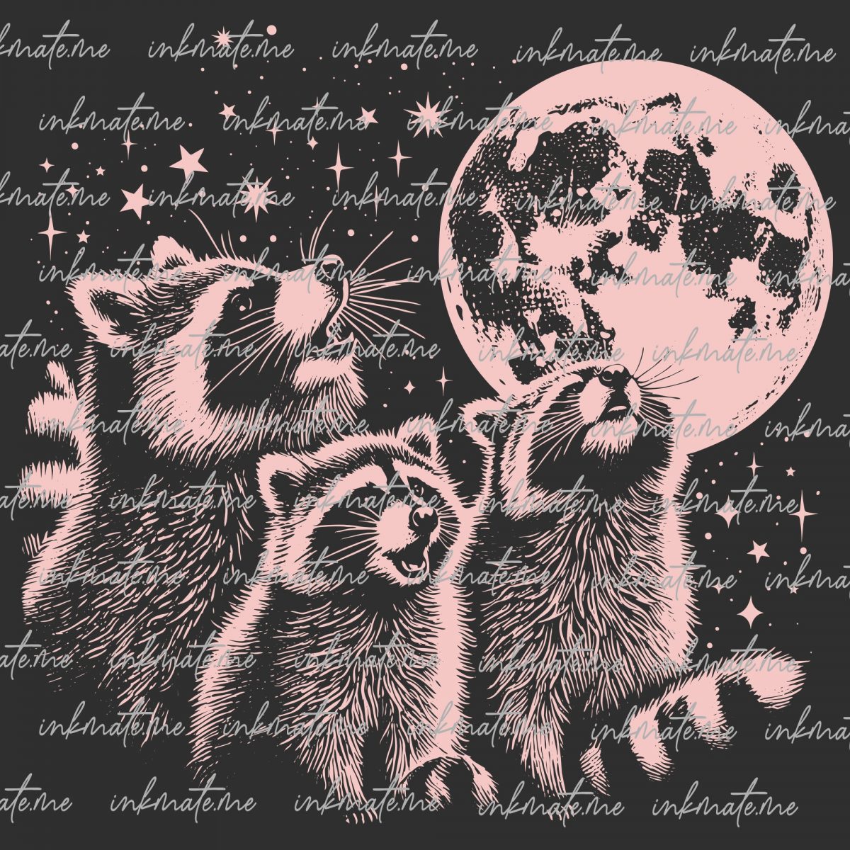 Playful Raccoons, Raccoon Wildlife, Raccoon Illustration, Raccoon Adventures