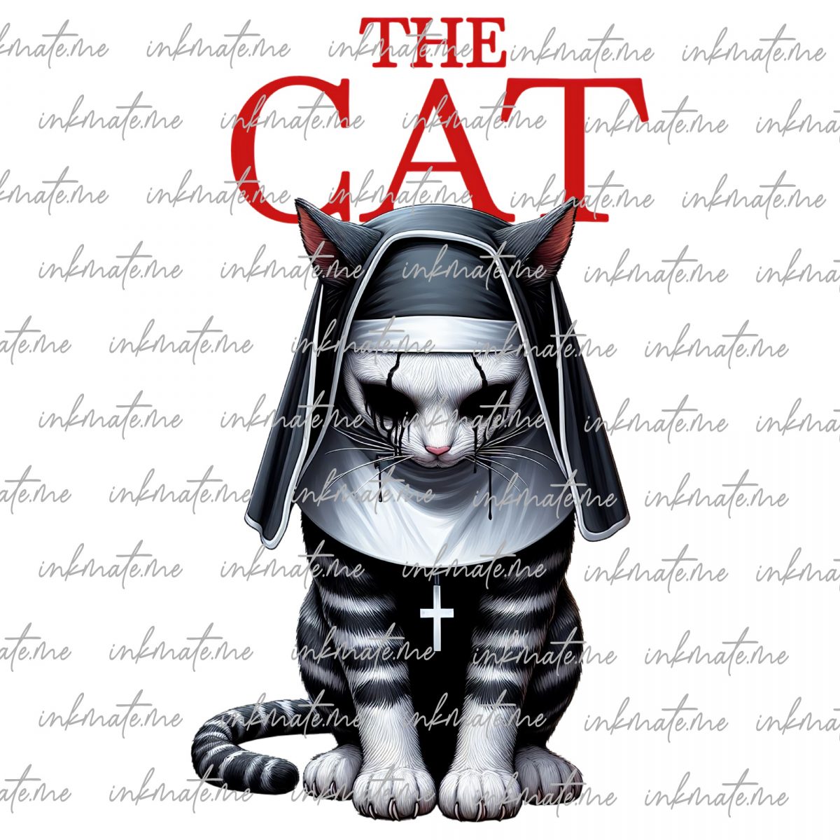 Cat Costume, Creepy Cat, Cat Art, Black Cat, Spooky Cat, Wicked Cat, Magic Cat, Cat Design