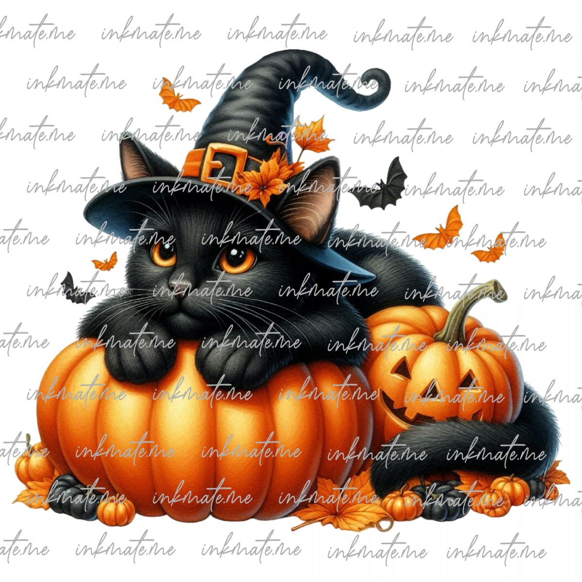 Spooky Cat, Wicked Cat, Creepy Cat, Cat Art