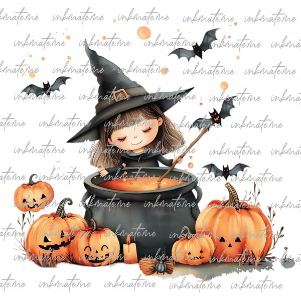 Mystical, Potions, Sorceress, Cauldron, Magic, Black Cat, Witch, Enchanted, Witchcraft, Halloween Witch, Witchy, Spells