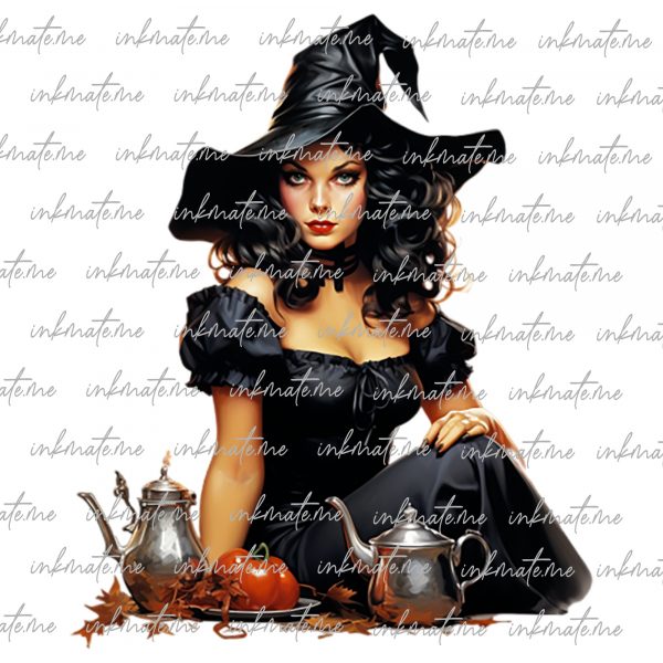 Witchcraft, Cauldron, Mystical, Witchy, Coven, Witch, Black Cat, Halloween Witch, Magic, Witch Hat, Enchanted, Spells, Sorceress