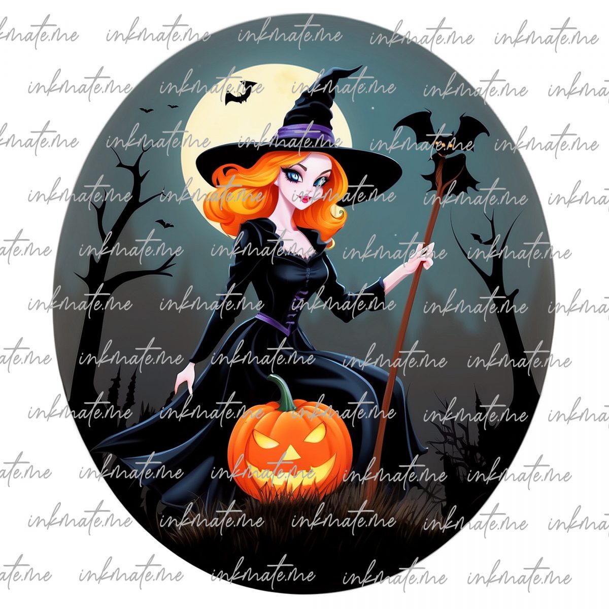 Sorceress, Halloween Witch, Magic, Witch Hat, Enchanted, Witchy, Cauldron, Broomstick, Mystical, Coven