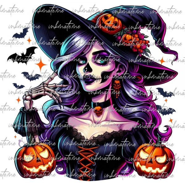 Witch, Sorceress, Black Cat, Potions, Witchcraft, Halloween Witch