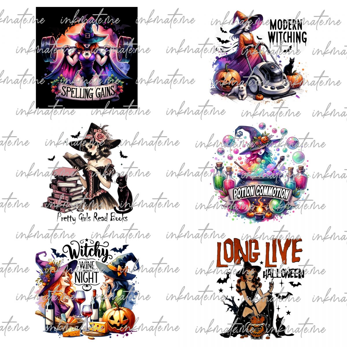 Halloween Witch PNG, Halloween PNG Bundle, Magic Witch Clipart, Witch Bundle PNG, Clipart Png Witch, Downloadable Witch Png, Witch Clipart