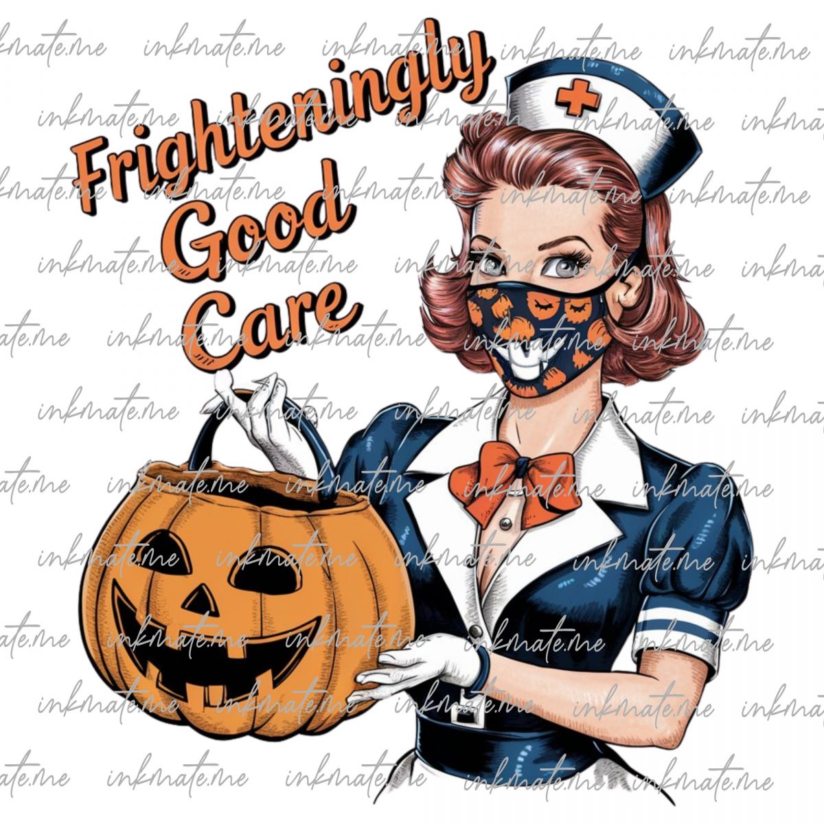 Nurse Halloween Art, Scary Nurse, Zombie Nurse, Nurse in Blood