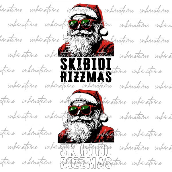 Skibidi Rizzmas PNG, Merry Rizzmas Png, Santa Bruh Christmas PNG, Rizz the Season Png, Rizzmas Christmas Png, Rude Christmas Png, Gifts.