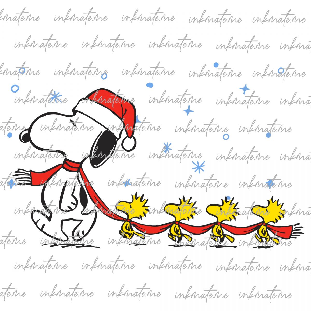 Snoopy & Woodstock Christmas PNG - Snoopy PNG - Peanuts PNG - Snoopy Santa - Snoopy Christmas - Instant Download