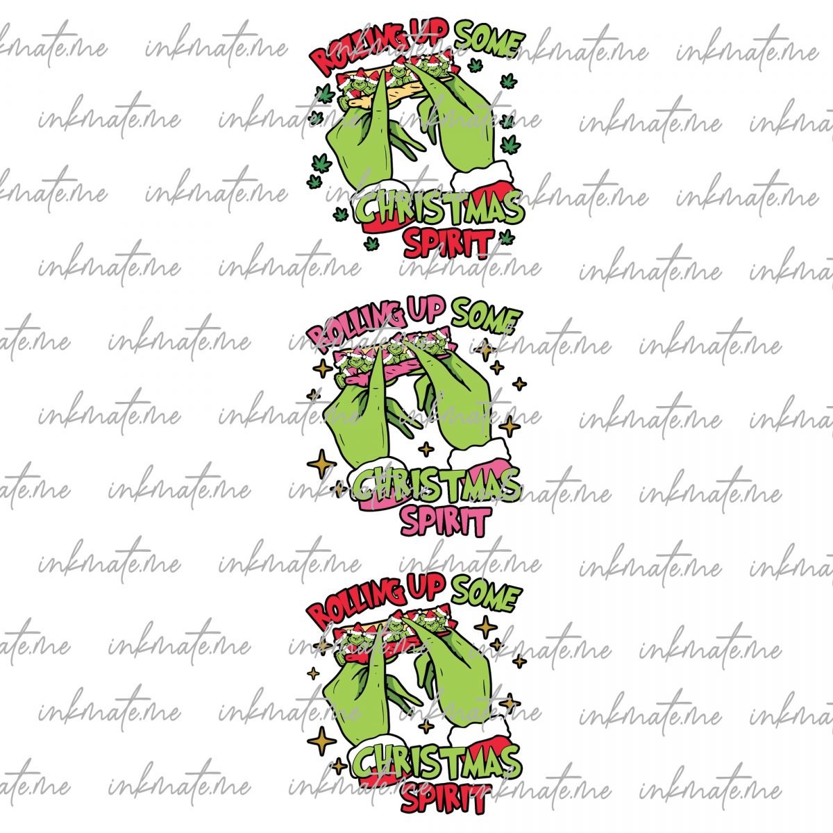 Rolling Up Some Christmas Spirit SVG PNG, Christmas SVG, Grinch Svg, Shirt sweatshirt Design, Files For Cricut, Cut Files For Silhouette